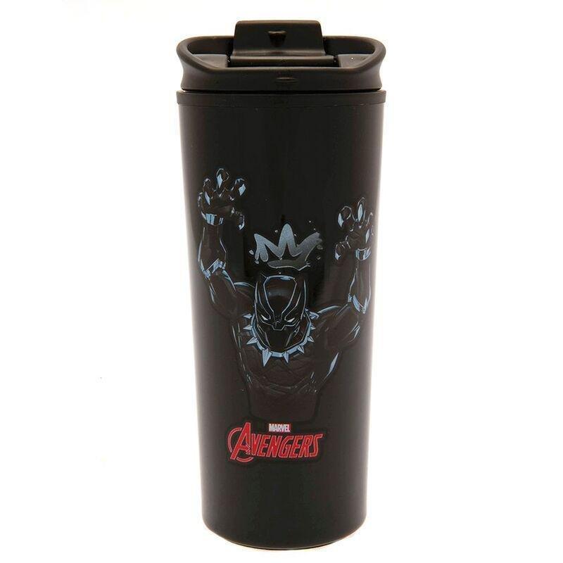 Pyramid Marvel Black Panther (Warrior King) Metal Travel Mug 450 ml, , medium