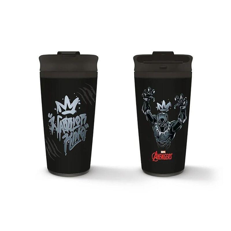 Pyramid Marvel Black Panther (Warrior King) Metal Travel Mug 450 ml, , large image number 1