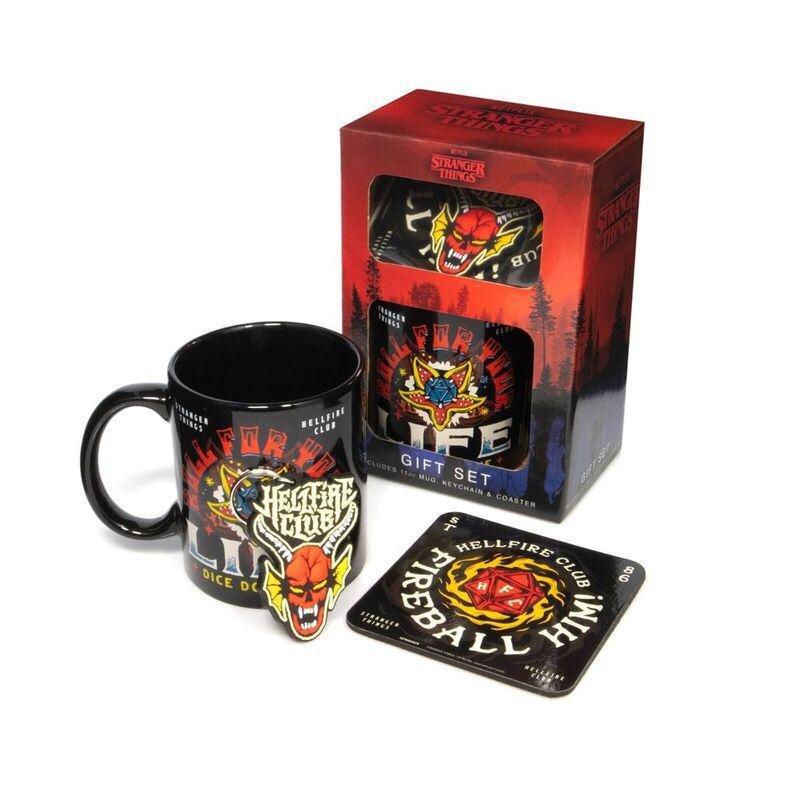 Pyramid Stranger Things 4 (Hellfire) Mug Coaster Keychain Gift Set, , medium