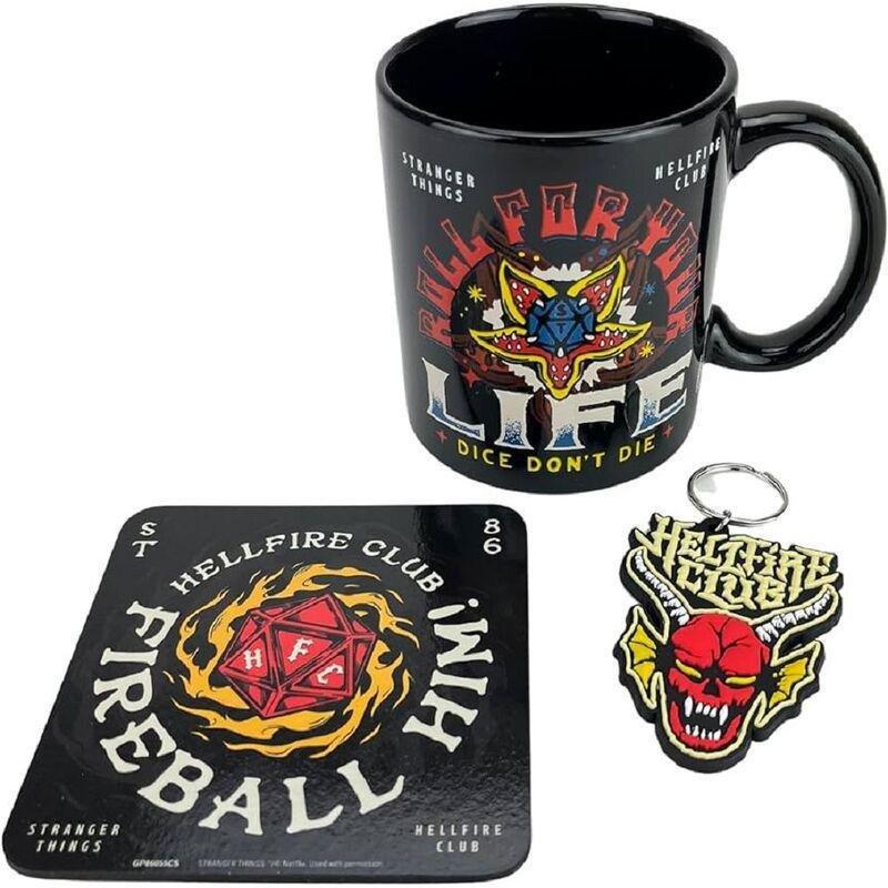 Pyramid Stranger Things 4 (Hellfire) Mug Coaster Keychain Gift Set, , large image number 1