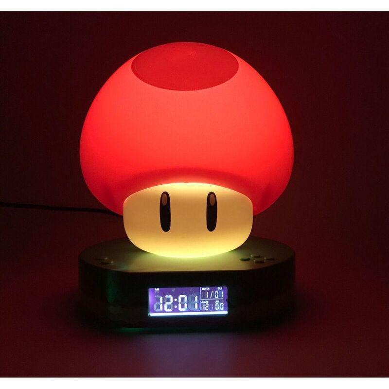 Paladone Super Mushroom Digital Alarm Clock, , large image number 1
