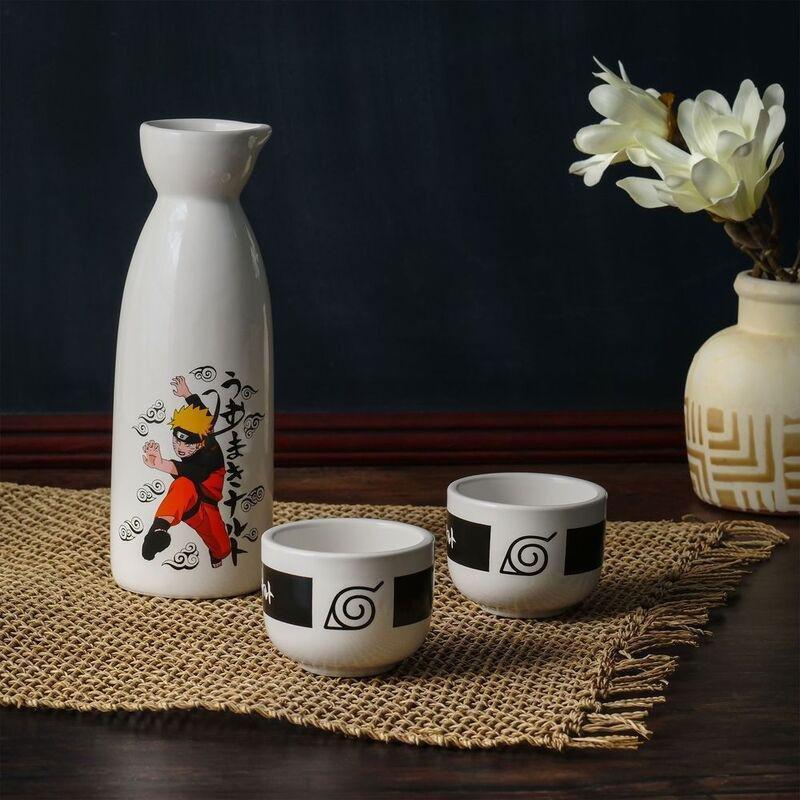 Just Funky Naruto Ceramic Sake Set (1 Carafe & 2 Cups) (Set Of 3), , large image number 3