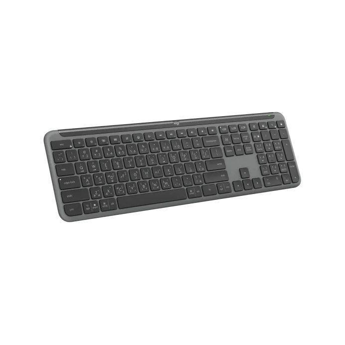 Logitech K950 Signature Slim Wireless Keyboard - Graphite (Arabic/English), , large image number 1