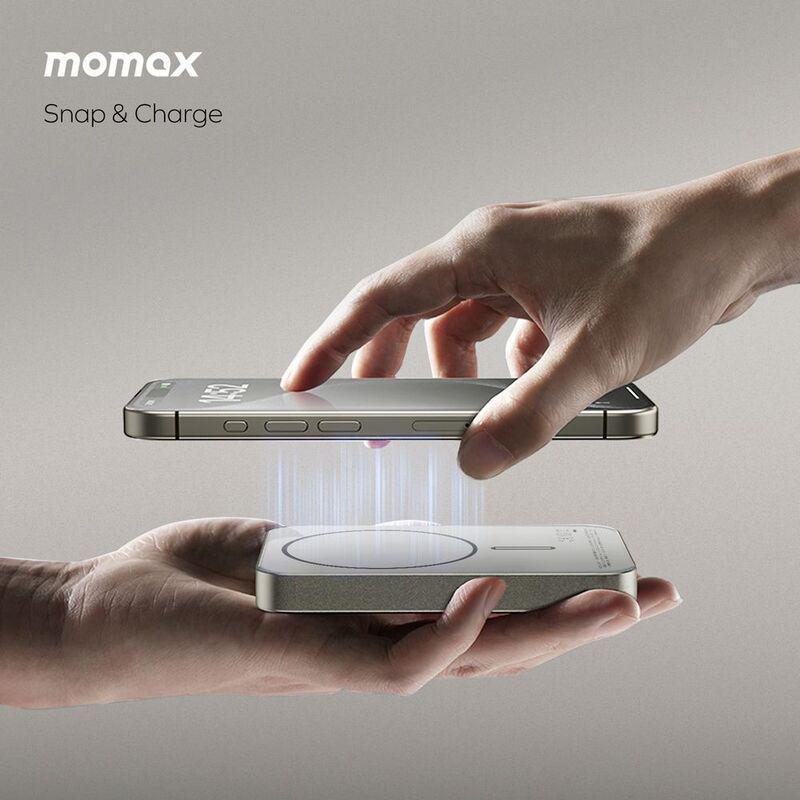 Momax Q.Mag X1 Gen2 10000Mah 15W Magsafe Wireless Powerbank - Titanium, , large image number 9