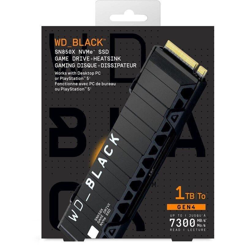 WD Black SN850X NVME SSD For PS5 1TB, , large image number 0