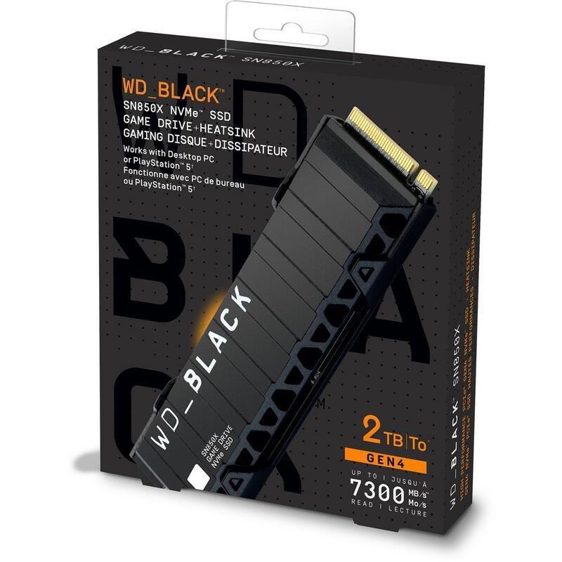 WD Black SN850X NVME SSD For PS5 2TB, , medium