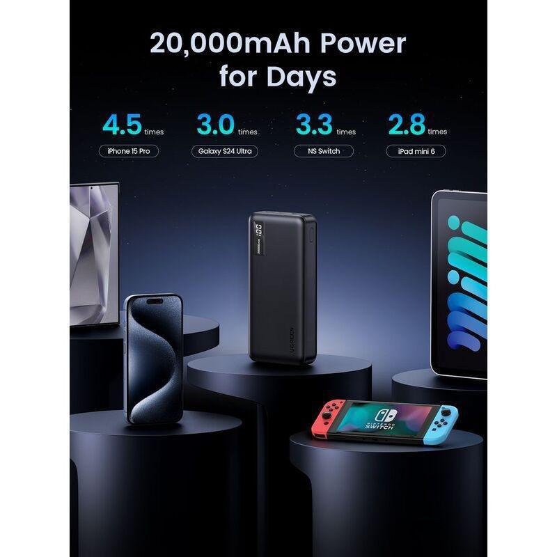 Ugreen 20000Mah Two-Way Fast Charging Power Bank - Black, , large image number 7