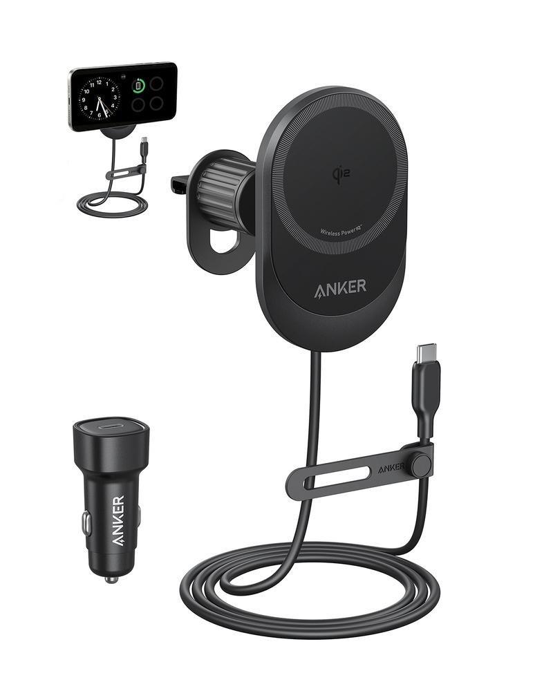 Anker Maggo Wireless Car Charger (15W) - Black, , medium