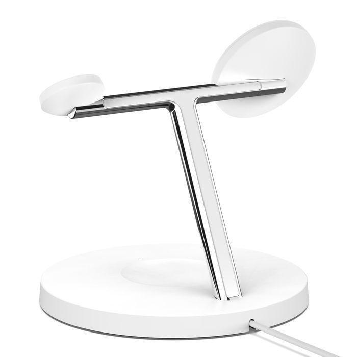 Belkin Boostcharge Pro 3-In-1 Wireless Charger With Official Magsafe Charging 15W - White, , large image number 1