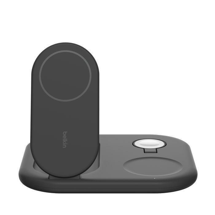 Belkin Wireless Charger Qi2 3-In-1 Magnetic Foldable Charger 15W - Black, , medium