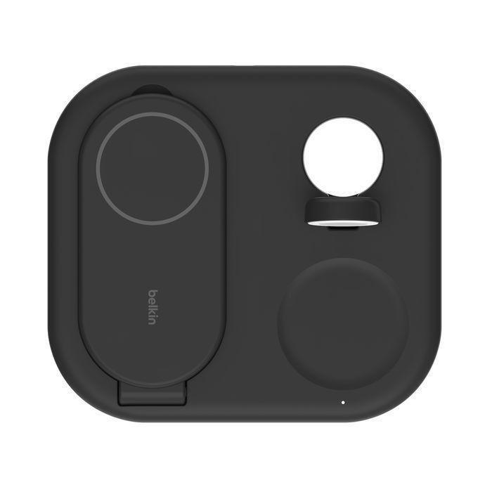 Belkin Wireless Charger Qi2 3-In-1 Magnetic Foldable Charger 15W - Black, , large image number 2