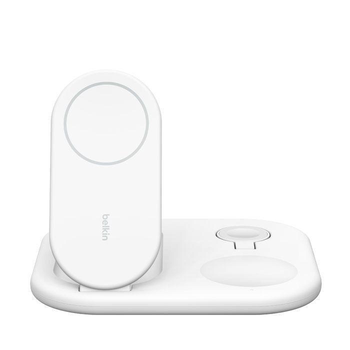 Belkin Wireless Charger Qi2 3-In-1 Magnetic Foldable Charger 15W - White, , medium