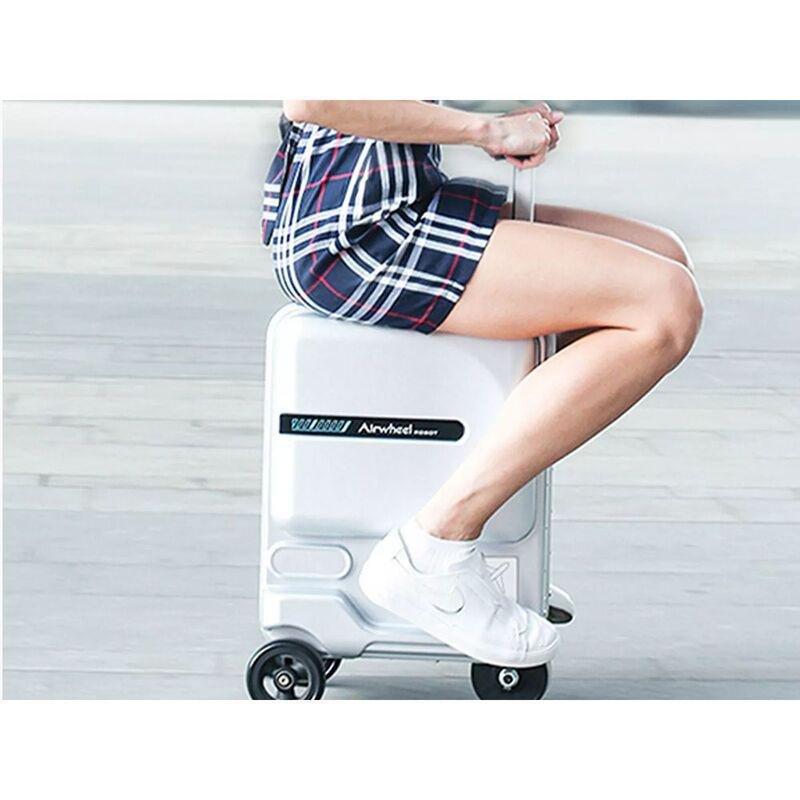 Airwheel SE3 Minit Electric Portable Riding Luggage Scooter With Removable Battery - Silver, , large image number 2