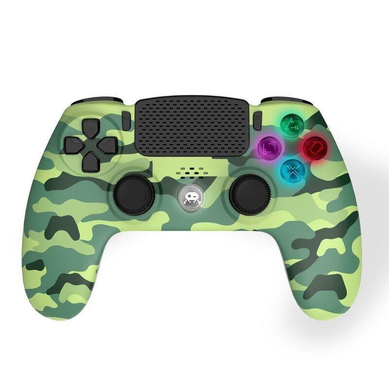 Freaks & Geeks Green Camo Wireless Controller For PS4, , large image number 0