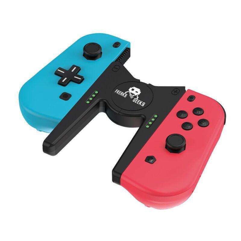 Freaks & Geeks Duo Pro Pack Joycon Type Controllers - Blue/Red Neon, , medium
