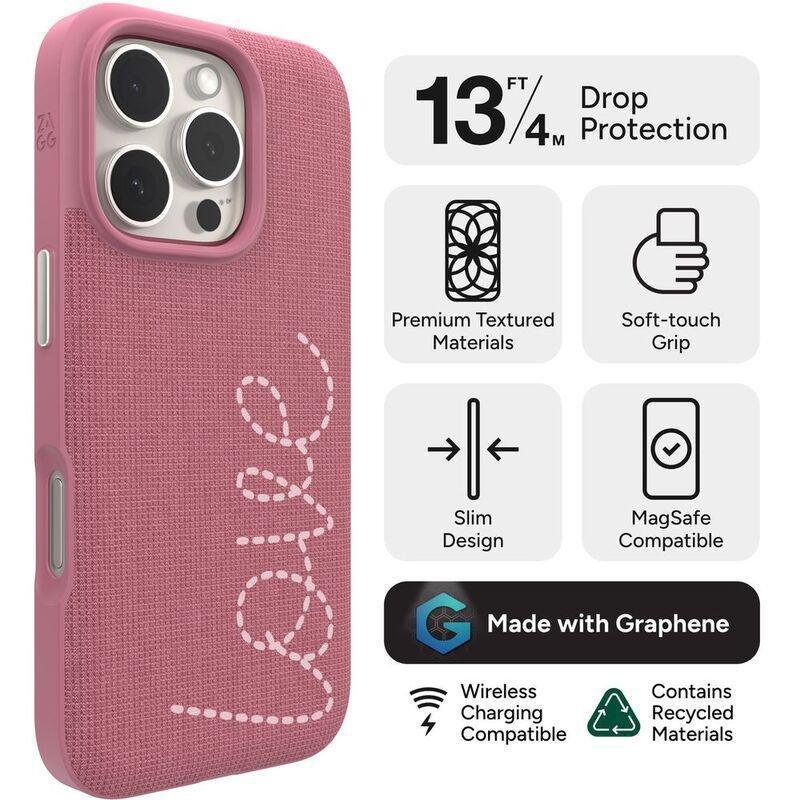 Zagg Cases Milan Snap Apple iPhone 16 Pro Gold Glitter, , large image number 1