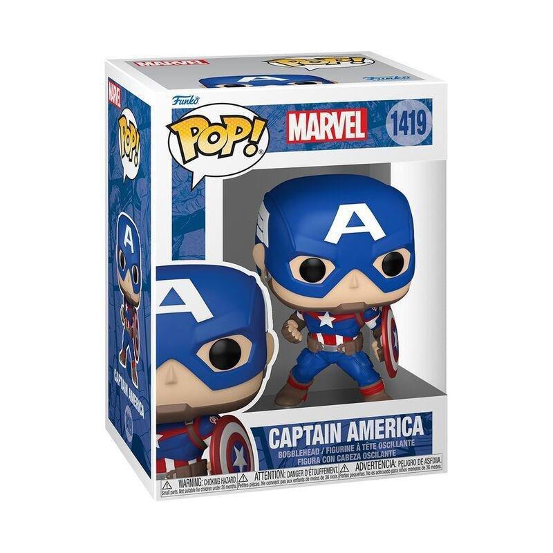 Funko Pop! Marvel Captain America Vinyl Figure (Marvel New Classics), , large image number 1