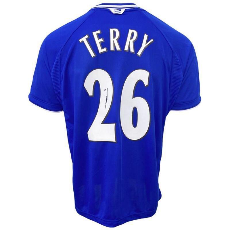 The Collect Room John Terry Chelsea FC Back Signed 1999-01 Home Shirt, , large image number 1