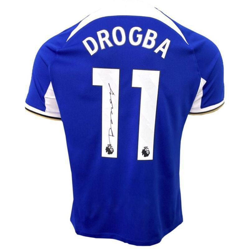 The Collect Room Didier Drogba Back Signed Chelsea 2023-24 Home Shirt, , large image number 1