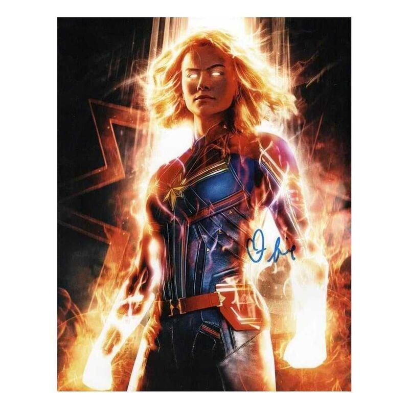 Bootroom Collection Brie Larson Signed Captain Marvel Poster, , large image number 0