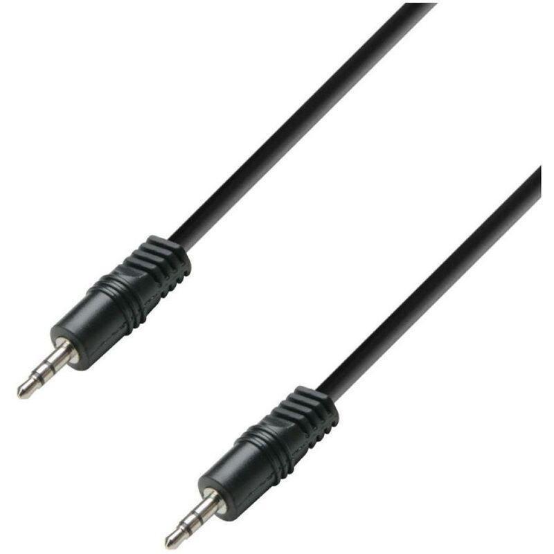 Adam Hall K3BWW0300 3 Star Minijack 3M Balanced Cable - Black, , medium