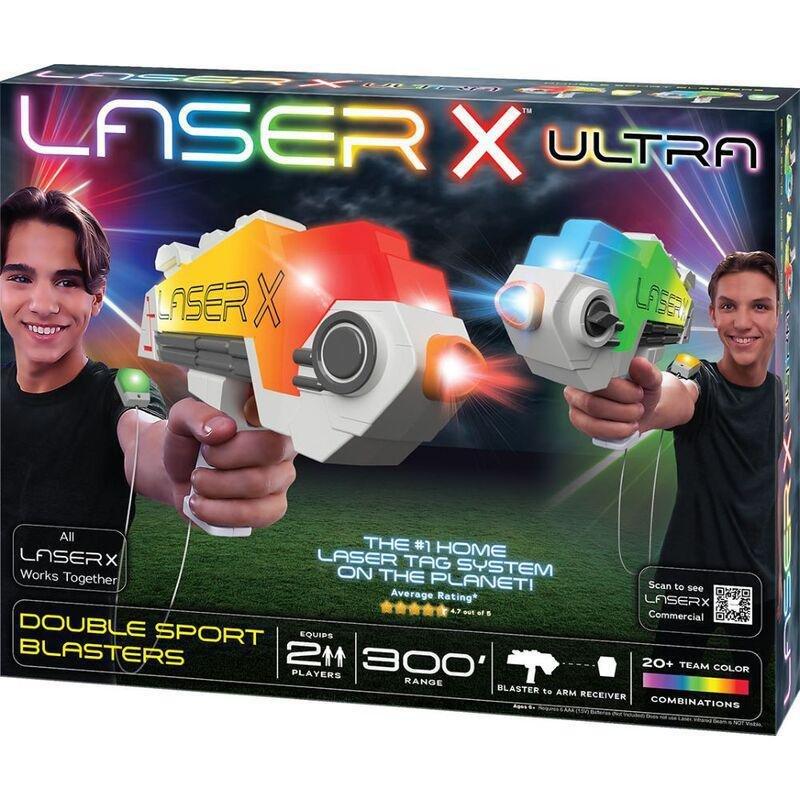 Laser X Ultra Sport Double Blasters Battery Operated Playset, , medium