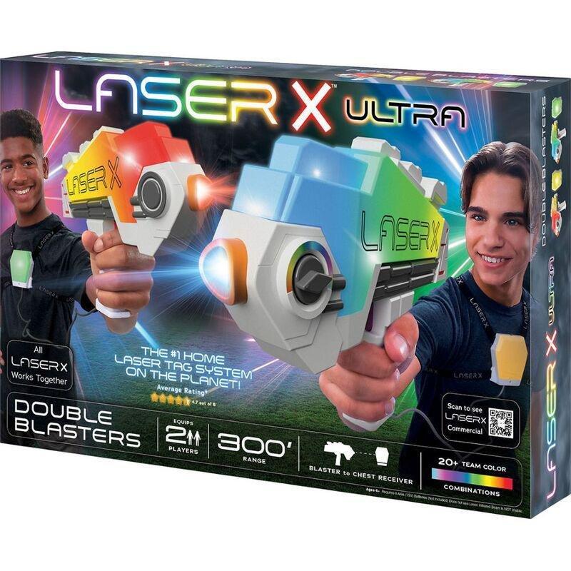 Laser X Ultra Double Blasters Battery Operated Playset, , medium