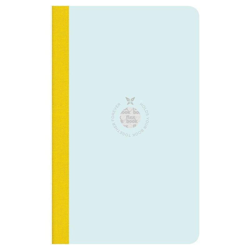 Flexbook Smartbook Ruled A5 Notebook - Medium - Light Blue Green Cover/Yellow Spine (13 x 21 cm), , large image number 0