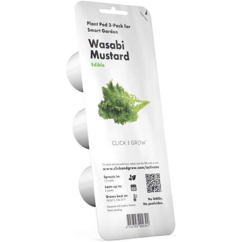 Click & Grow Wasabi Mustard Plant Pod (Pack of 3), , large image number 0