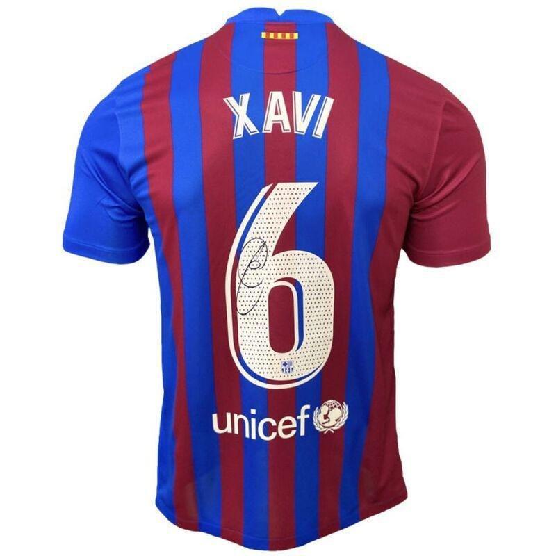 The Collect Room Xavi Back Signed Fc Barcelona 2021-22 Home Shirt, , large image number 1