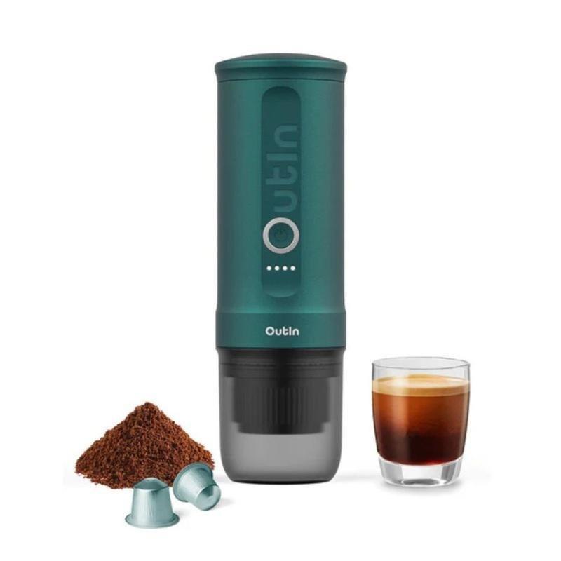 Outin Nano Portable Espresso Machine 30ml - Teal, , medium