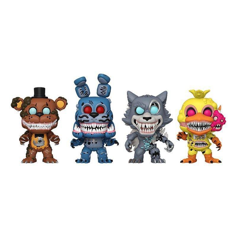 Funko Pop! Games Five Nights At Freddy's Twisted Ones Vinyl Figures (Glow in the Dark) (Pack of 4 ), , medium