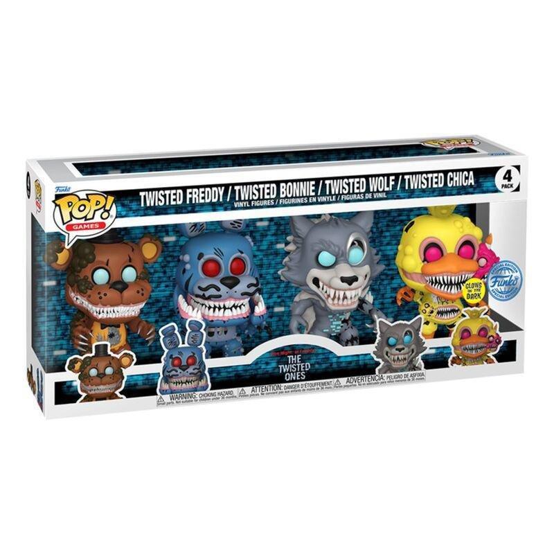 Funko Pop! Games Five Nights At Freddy's Twisted Ones Vinyl Figures (Glow in the Dark) (Pack of 4 ), , large image number 1
