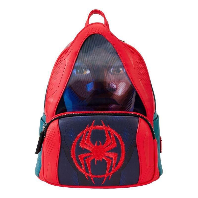 Loungefly Leather Marvel Spiderverse Miles Morales Hoody Cosplay Mini Backpack, , large image number 0