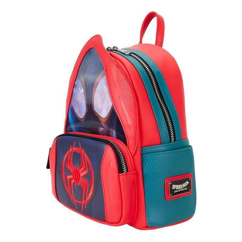 Loungefly Leather Marvel Spiderverse Miles Morales Hoody Cosplay Mini Backpack, , large image number 1