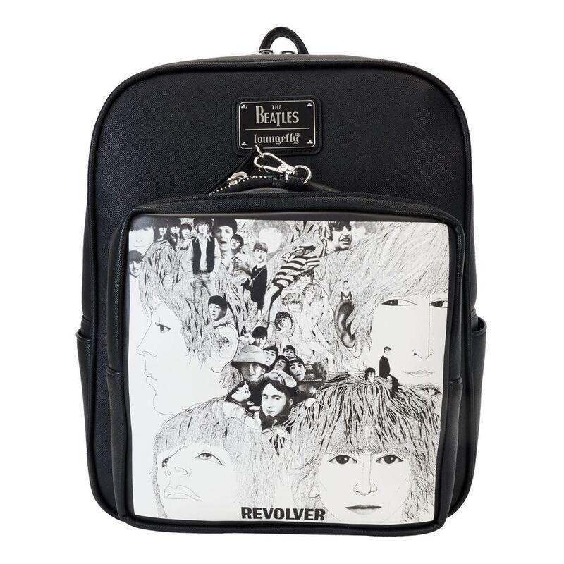 Loungefly Leather The Beatles Revolver Album Witth Record Pouch Mini Backpack, , medium