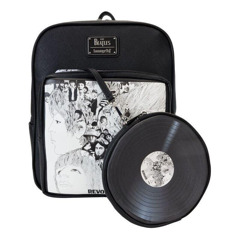 Loungefly Leather The Beatles Revolver Album Witth Record Pouch Mini Backpack, , large image number 2