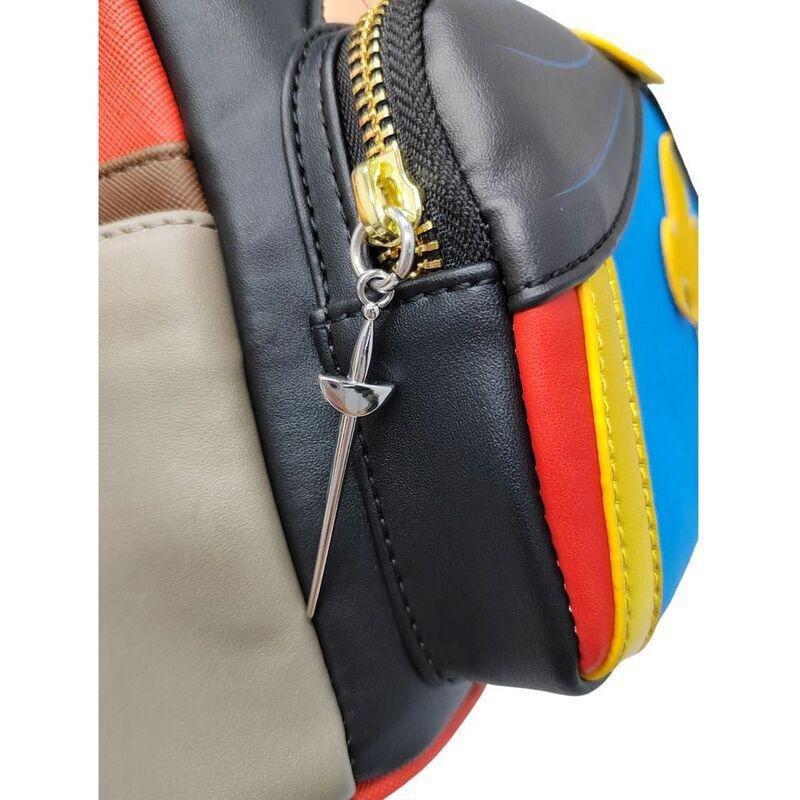 Loungefly Leather Disney The Three Musketeers Pete Villain Cosplay Mini Backpack, , large image number 2