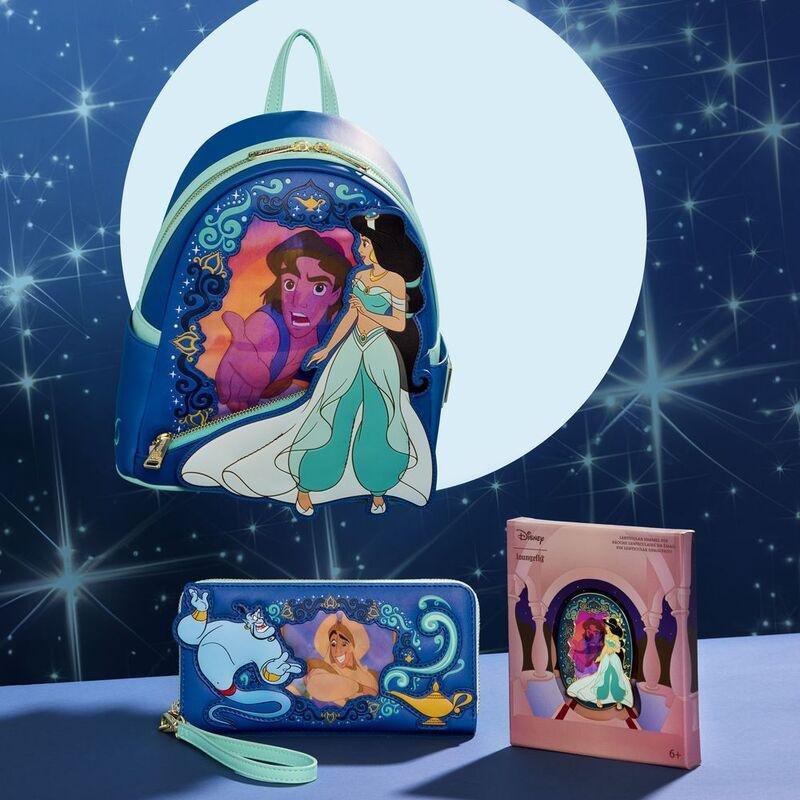 Loungefly Leather Disney Princess Jasmine Lenticular Mini Backpack, , large image number 2