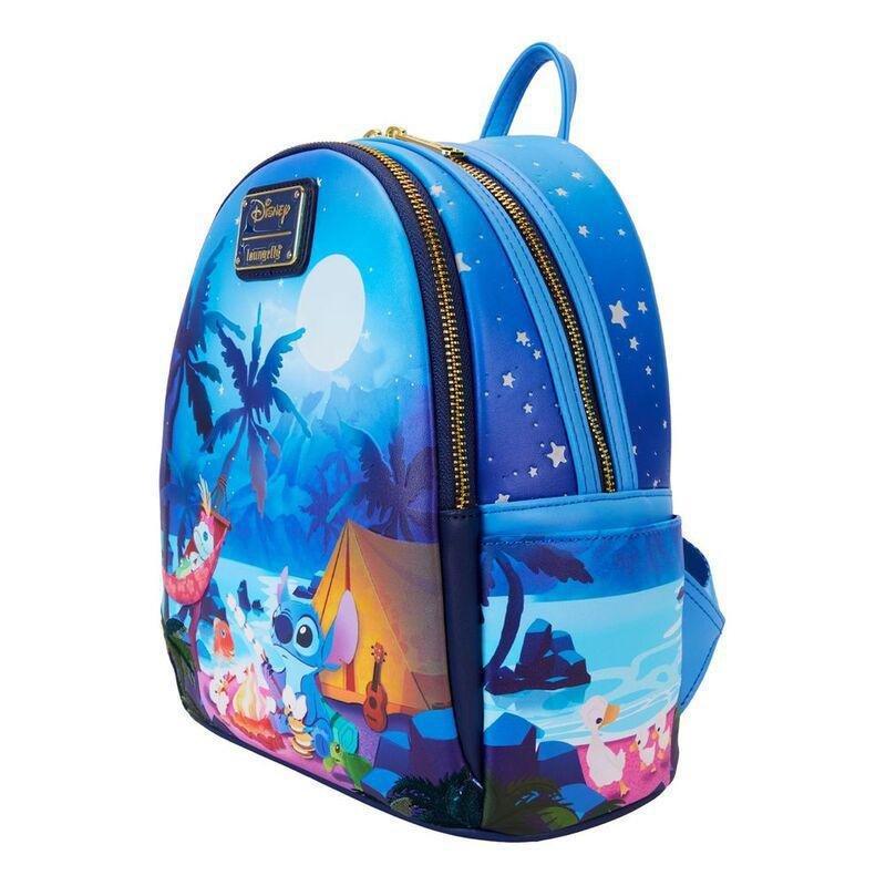 Loungefly Leather Disney Lilo & Stitch Stitch Camping Cuties Mini Backpack, , large image number 2