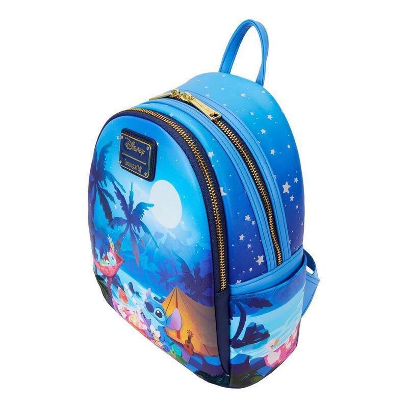 Loungefly Leather Disney Lilo & Stitch Stitch Camping Cuties Mini Backpack, , large image number 3