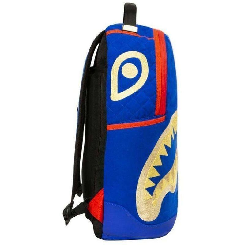 Sprayground Money Kicks Gold Shark Mouth Backpack, , medium