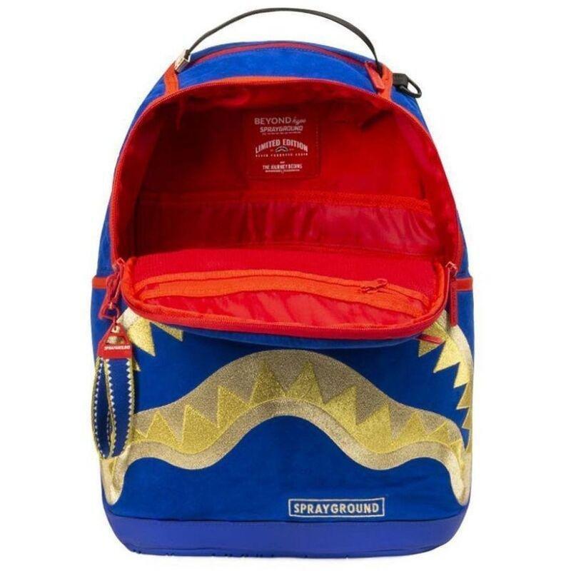 Sprayground Money Kicks Gold Shark Mouth Backpack, , large image number 2