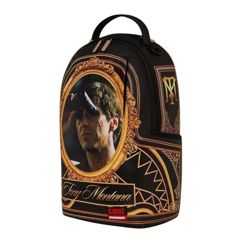 Sprayground Scarface Golden Bird Watcher DLXSV Backpack, , large image number 1