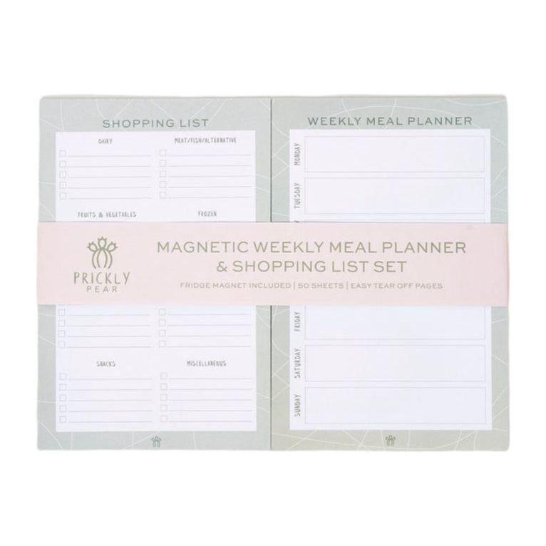 Prickly Pear Swirl Weekly Meal Planner & Shopping List with Magnetic Panels, , large image number 0