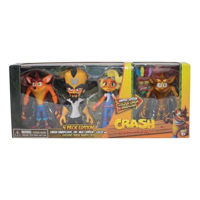 Crash Bandicoot Action Figure 4.5-Inch 4 Pack, , large image number 0