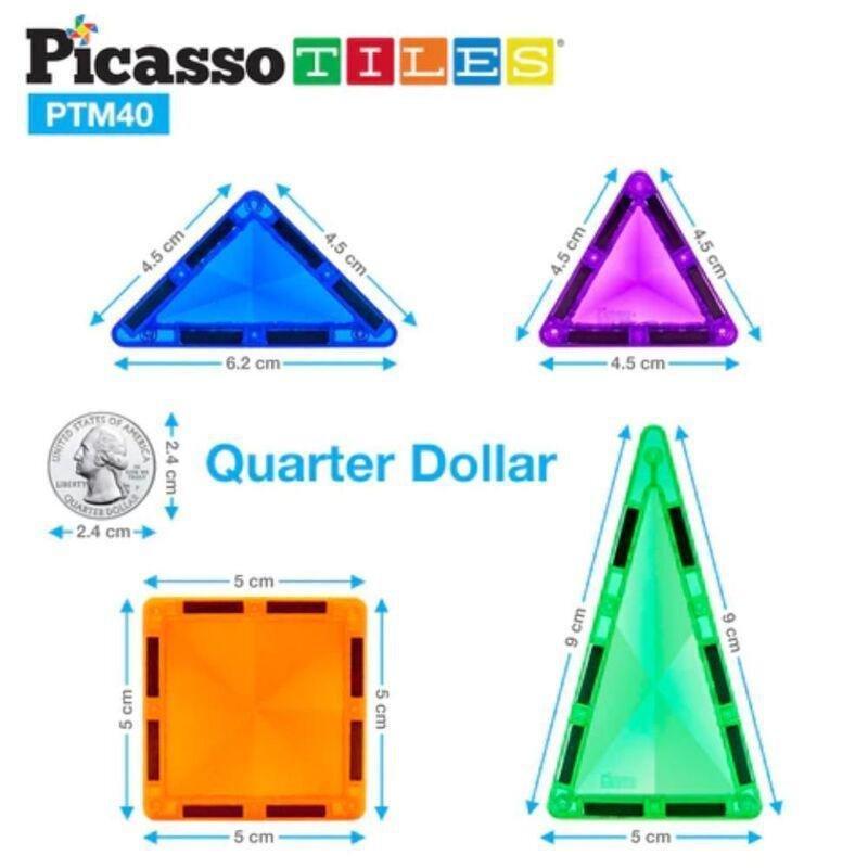 Picasso Magnetic Mini Diamond 40 Pieces Magnetic Building Set, , large image number 2