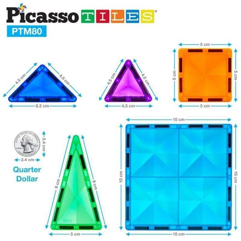 Picasso Magnetic Mini Diamond 80 Pieces Magnetic Building Set, , large image number 3
