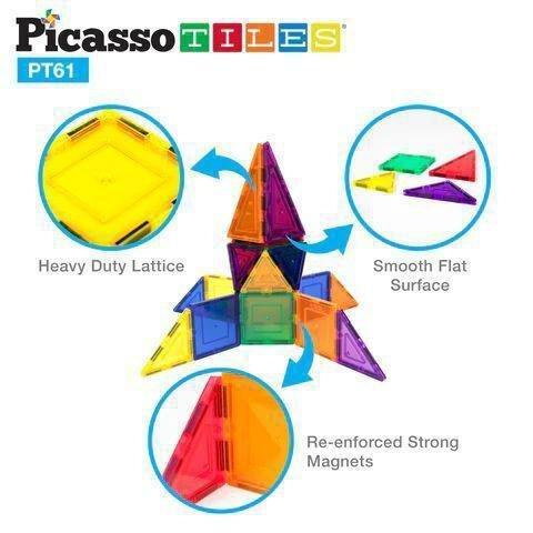 Picasso Magnetic 3D Blocks 61 Pieces Magnetic Building Set, , large image number 2