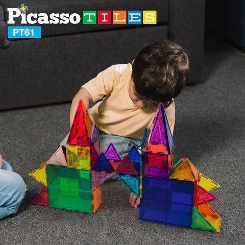Picasso Magnetic 3D Blocks 61 Pieces Magnetic Building Set, , large image number 3